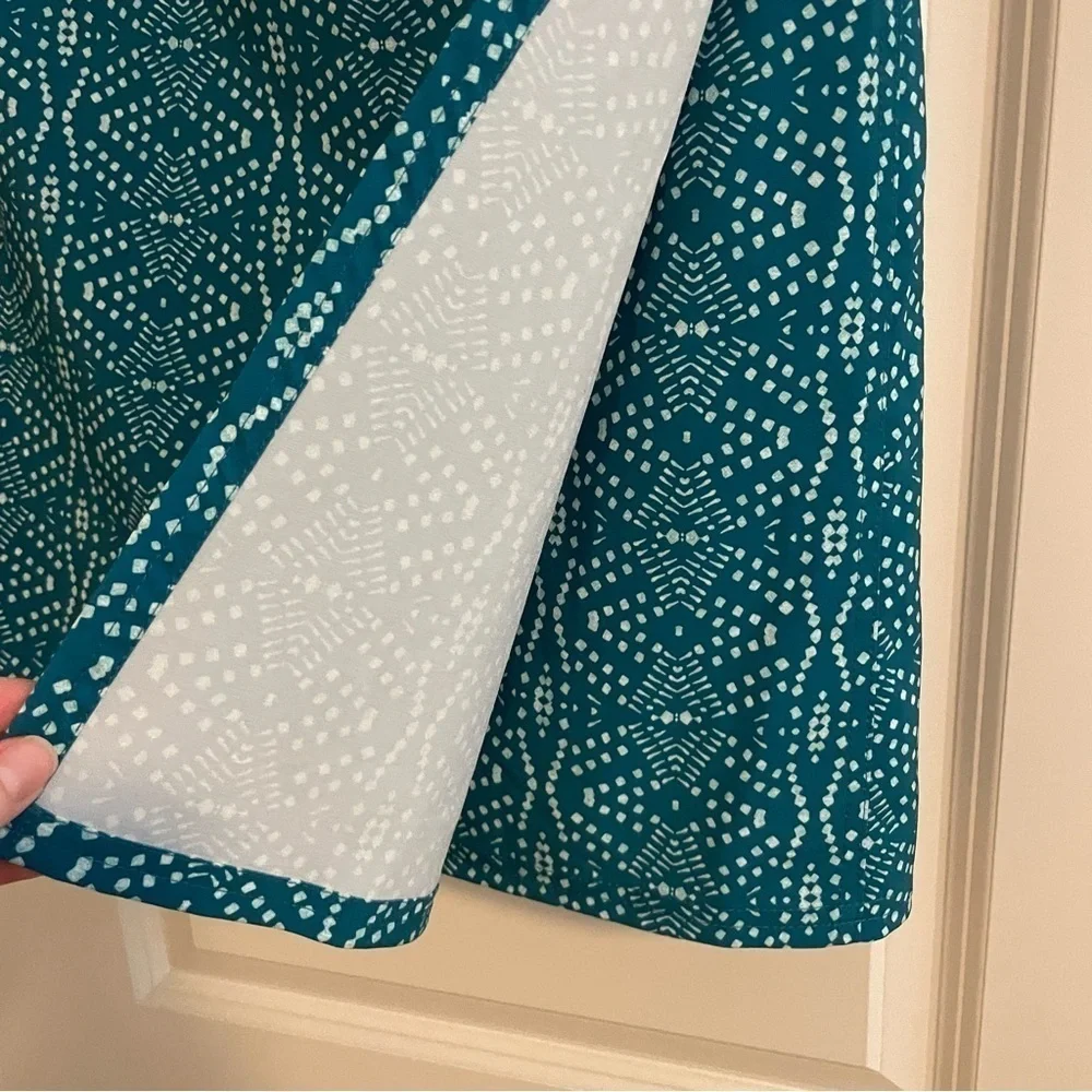 RipSkirt Playa Ocean Length 2 Wrap Skirt Teal Batik Print Size Medium
